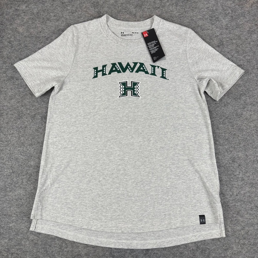 Under Armour Hawaii Rainbow Warriors T-Shirt‎ Loose Gray Womens Medium M